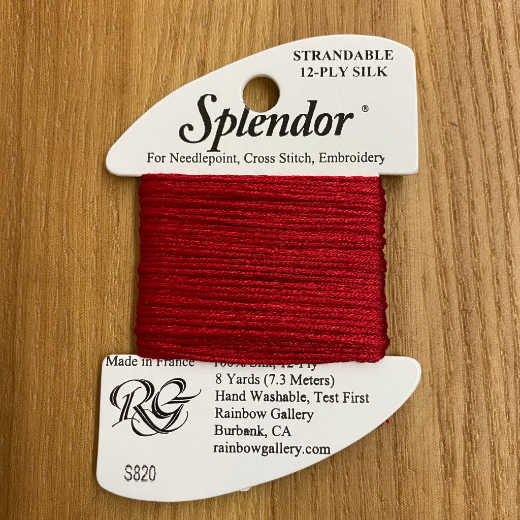 Splendor S820 Ruby Red - KC Needlepoint