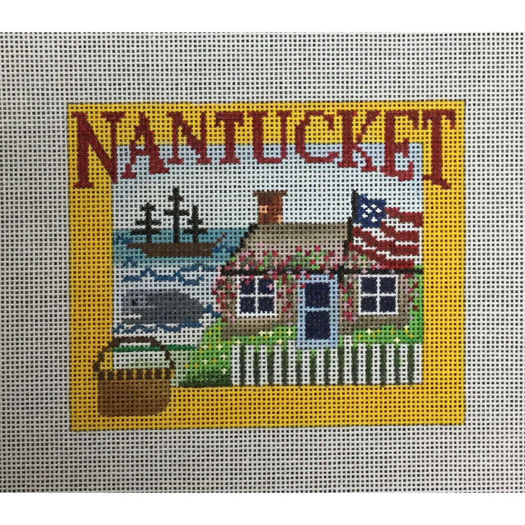 Nantucket Travel Canvas - KC Needlepoint