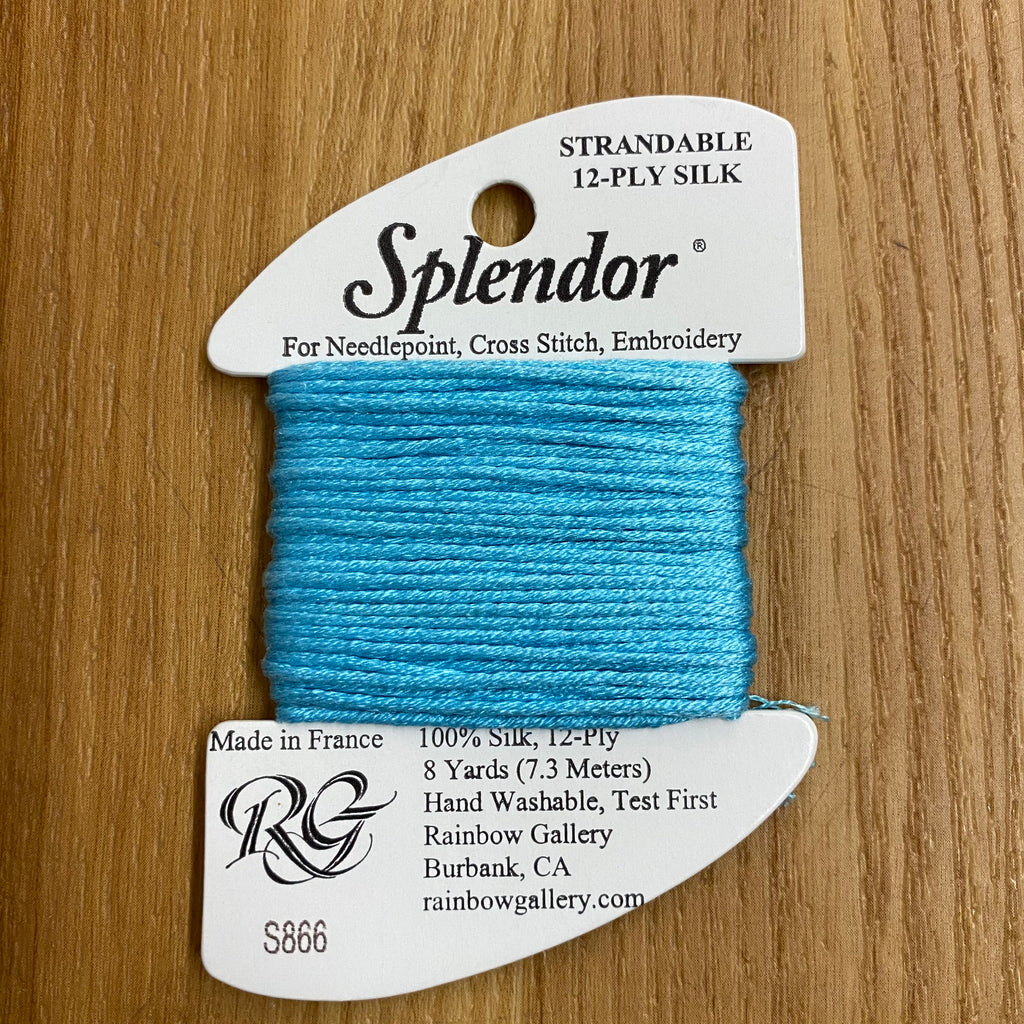 Splendor S866 Aqua - KC Needlepoint