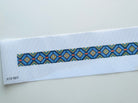 Purple Geometric Belt Canvas - KC Needlepoint