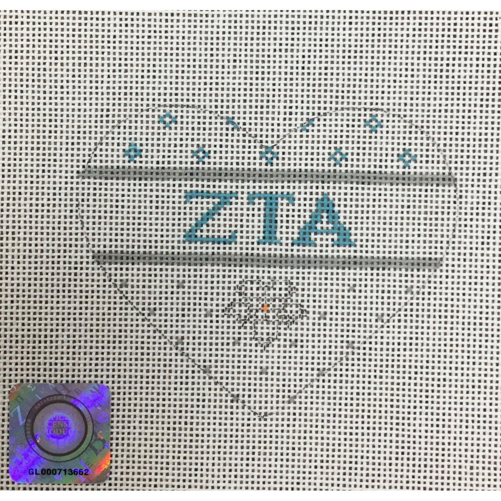 ZTA/Violet Heart Canvas - KC Needlepoint