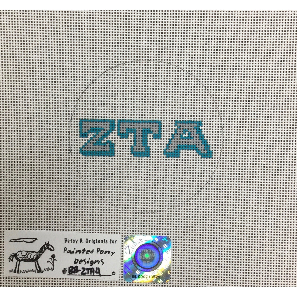 Zeta Tau Alpha Letters Canvas - KC Needlepoint