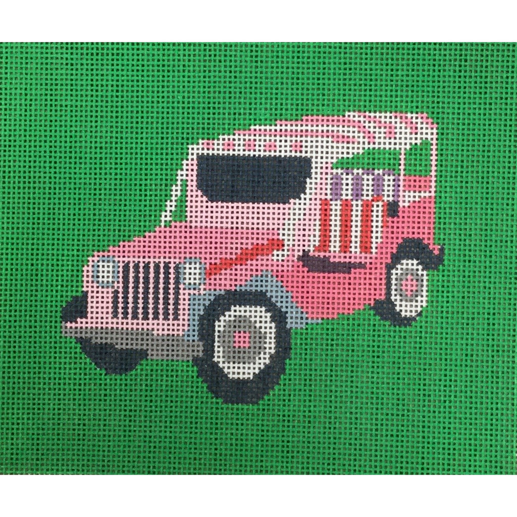 Leland Gal Jeep Canvas - KC Needlepoint