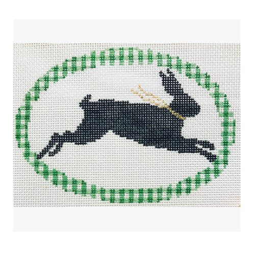 Rabbit Silhouette Canvas - KC Needlepoint