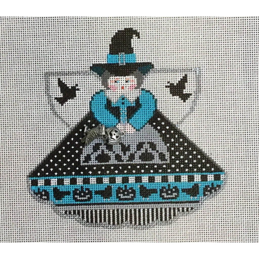 Crow Witch Angel Canvas - KC Needlepoint
