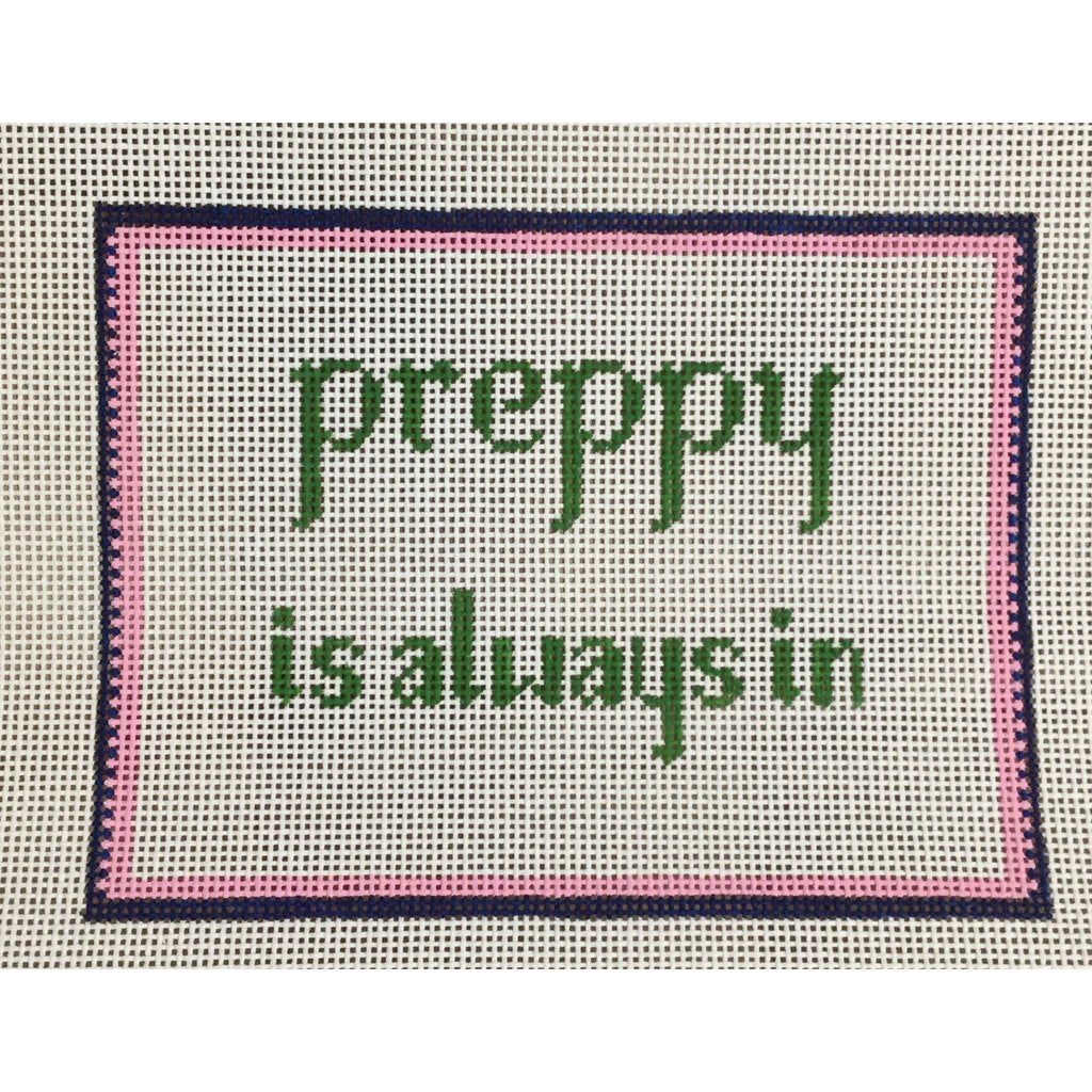 Preppy Is Always In Canvas - KC Needlepoint