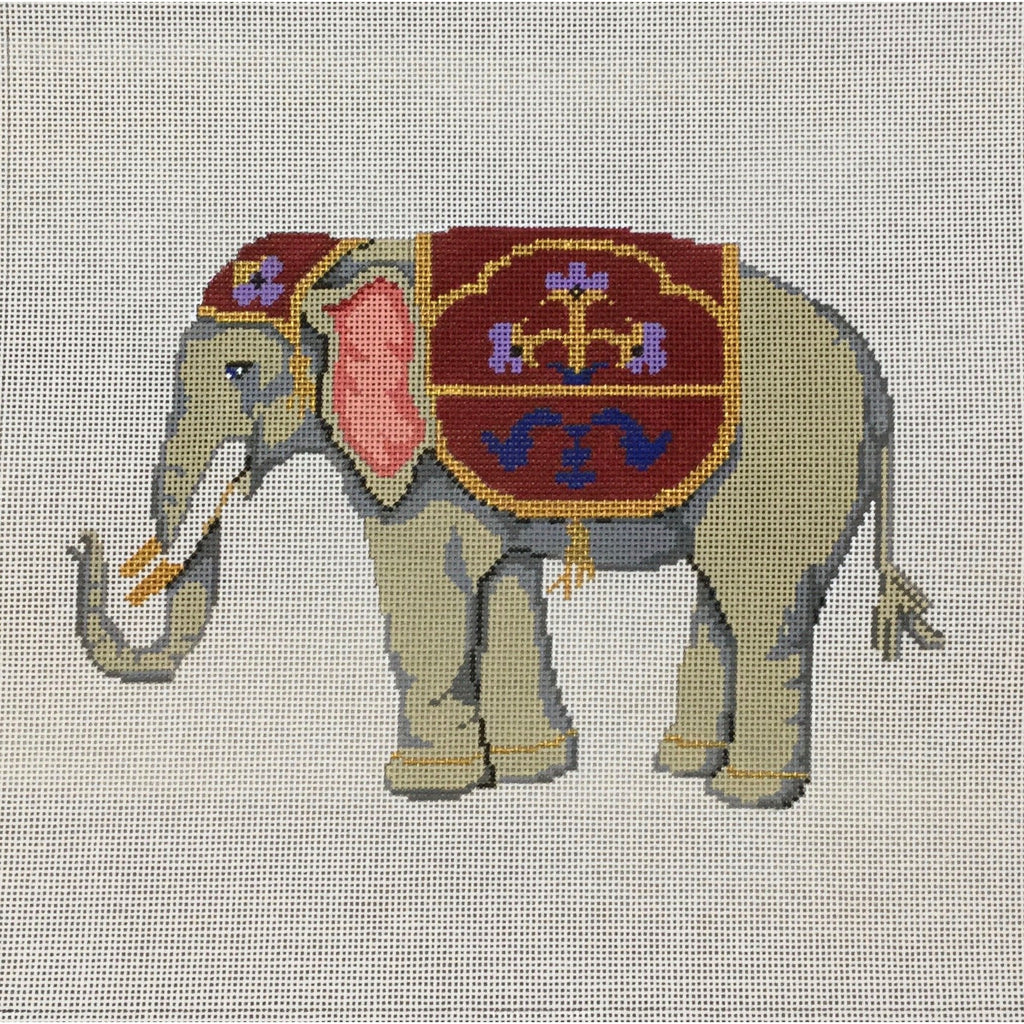 Elephant Needlepoint Canvas - KC Needlepoint