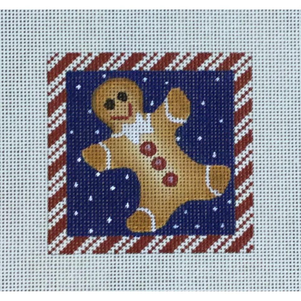 Gingerbread Boy Canvas - KC Needlepoint