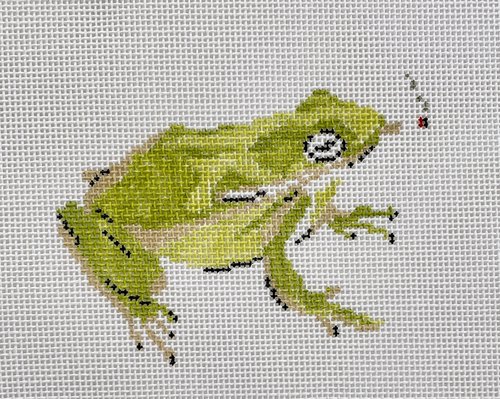 Frog Party Animal Canvas - KC Needlepoint