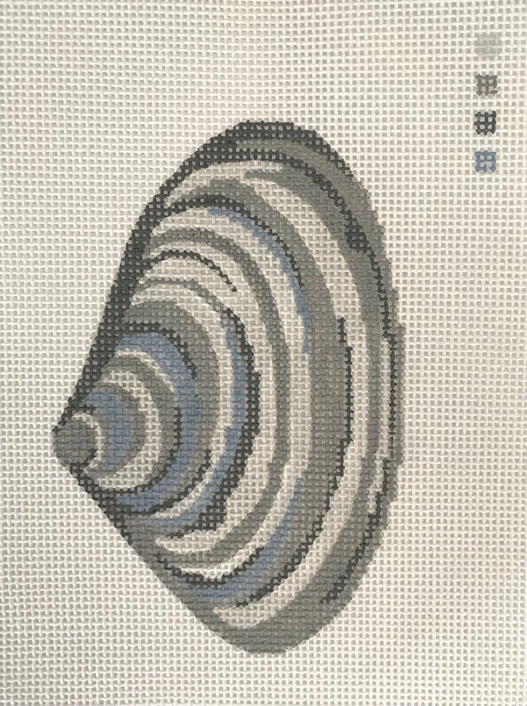 Quahog Shell Canvas - KC Needlepoint