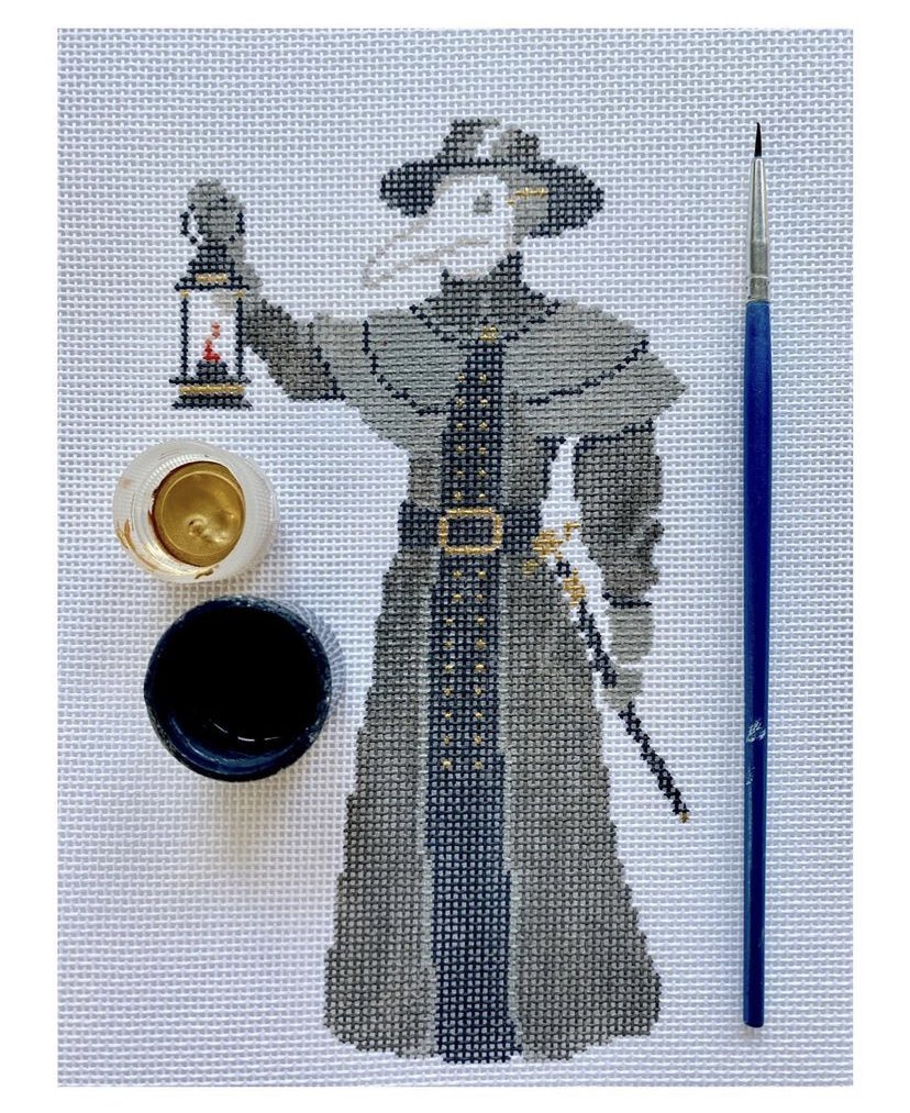 The Plague Doctor Canvas - KC Needlepoint