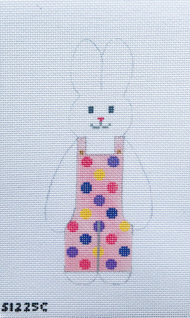 Polka Dot Bunny - KC Needlepoint