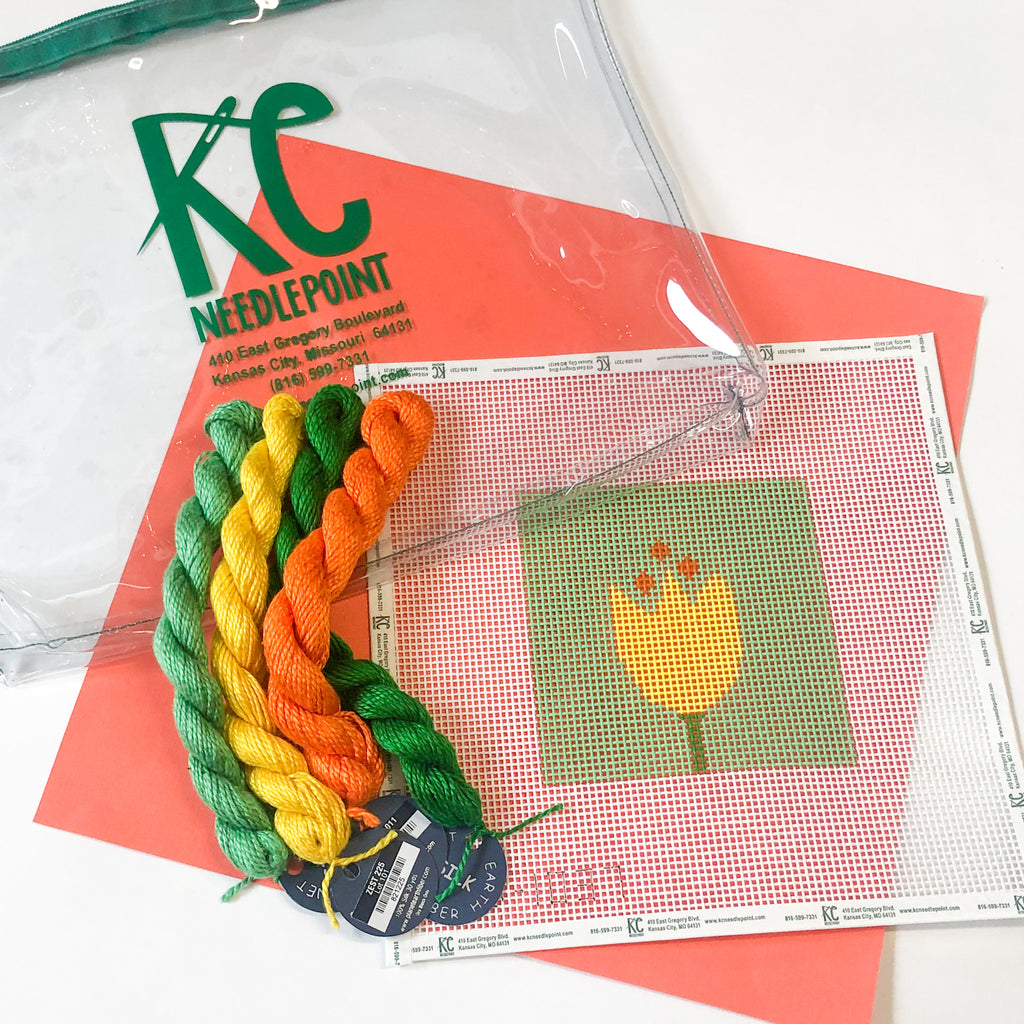 Tulip Beginner Needlepoint Kit - KC Needlepoint