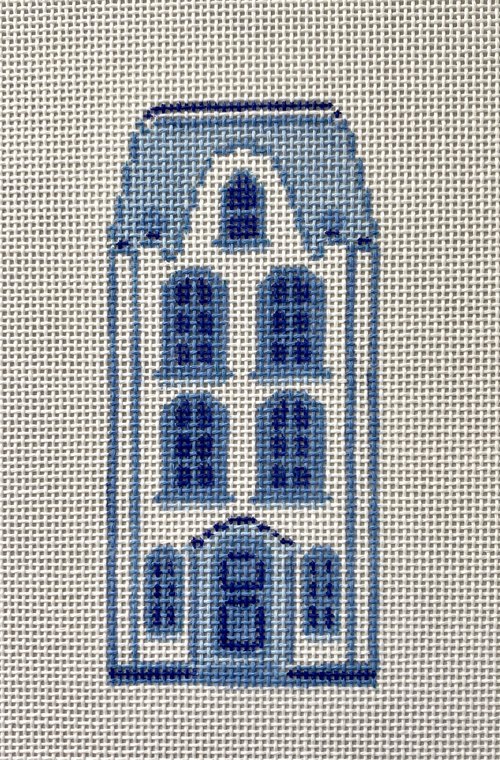 Delft House #6 Needlepoint Canvas - KC Needlepoint