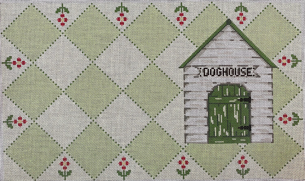 Who's In the Doghouse Canvas - KC Needlepoint