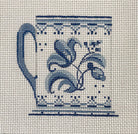 Delft Floral 3 Needlepoint Canvas - KC Needlepoint