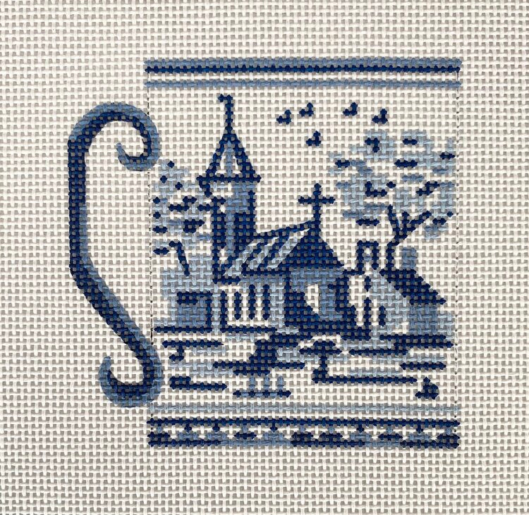 Delft Landscape 4 Needlepoint Canvas - KC Needlepoint