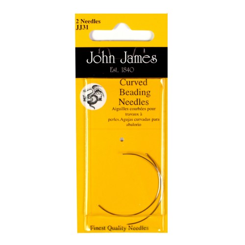 John James Curved Beading Needles - KC Needlepoint