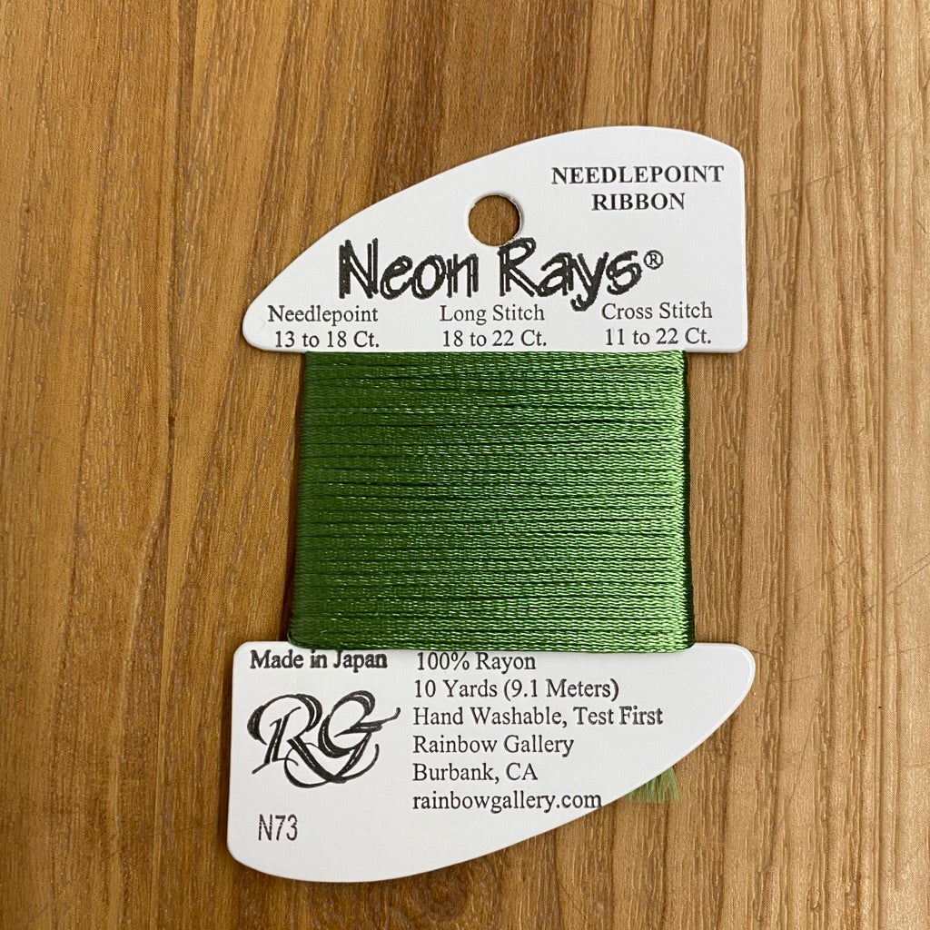 Neon Rays N73 Spring Green - KC Needlepoint
