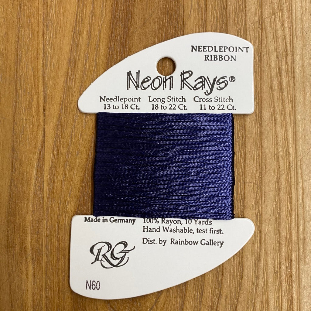 Neon Rays N60 Navy Blue - KC Needlepoint