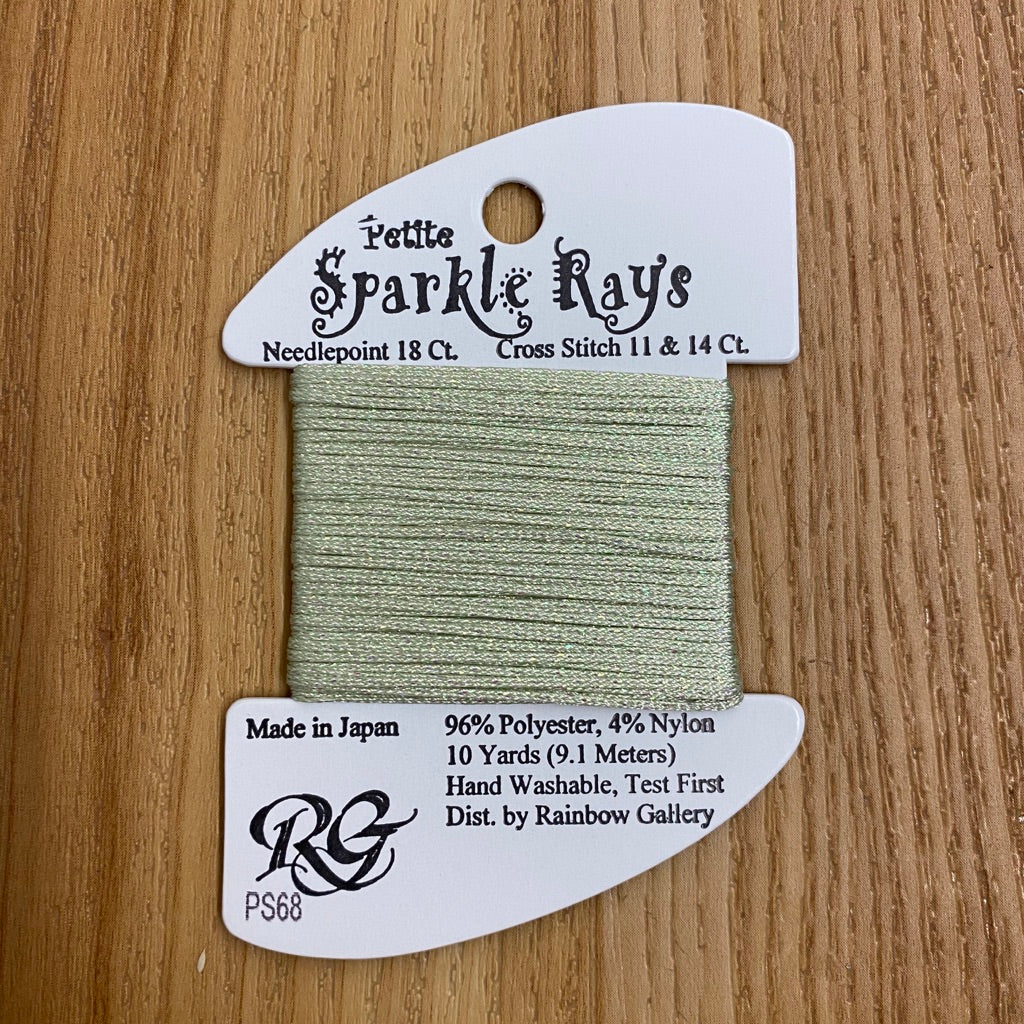 Petite Sparkle Rays PS68 Light Sage Green - needlepoint