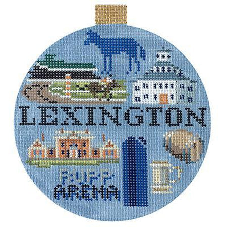 Lexington Travel Round Canvas - KC Needlepoint