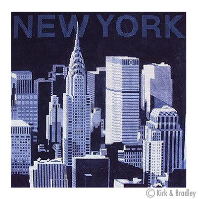 New York Skyline Canvas - KC Needlepoint