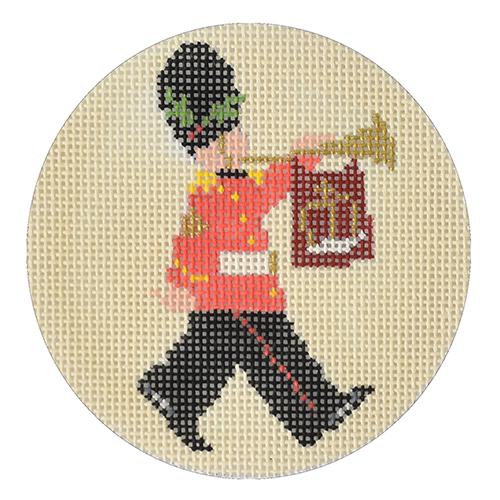 Queen's Guard Round Canvas - KC Needlepoint