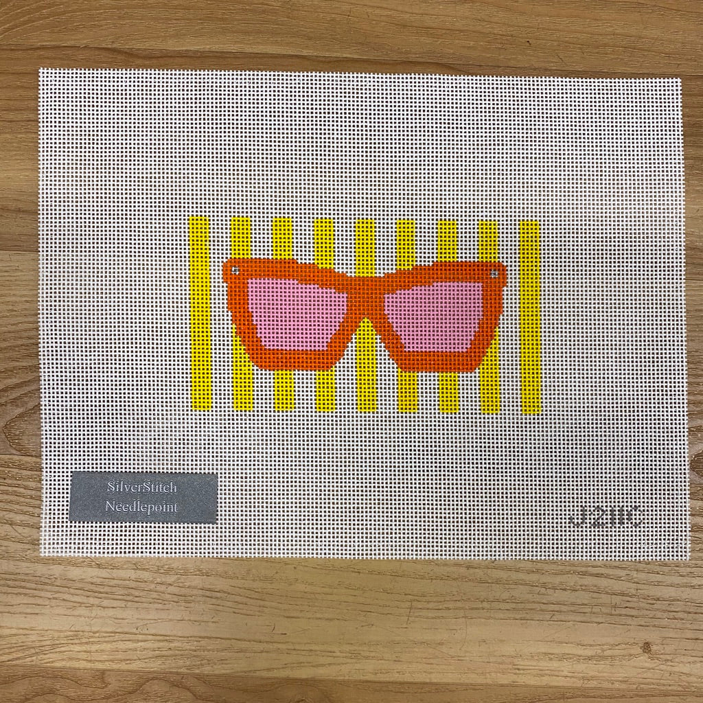 Sunglasses Eyeglass Case Canvas - needlepoint