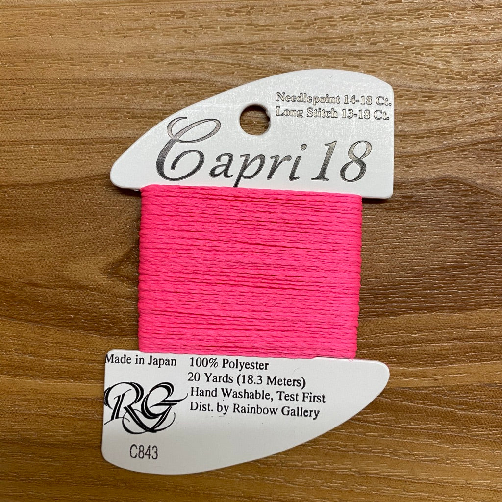 Capri 18 C843 Neon Pink - needlepoint