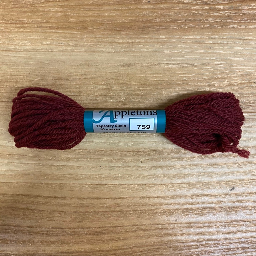 Appleton Tapestry Wool 759 Rose Pink - needlepoint