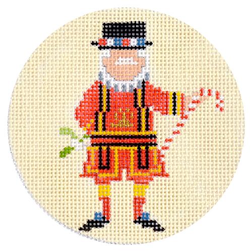 Yeoman of the Guard Round Canvas - KC Needlepoint