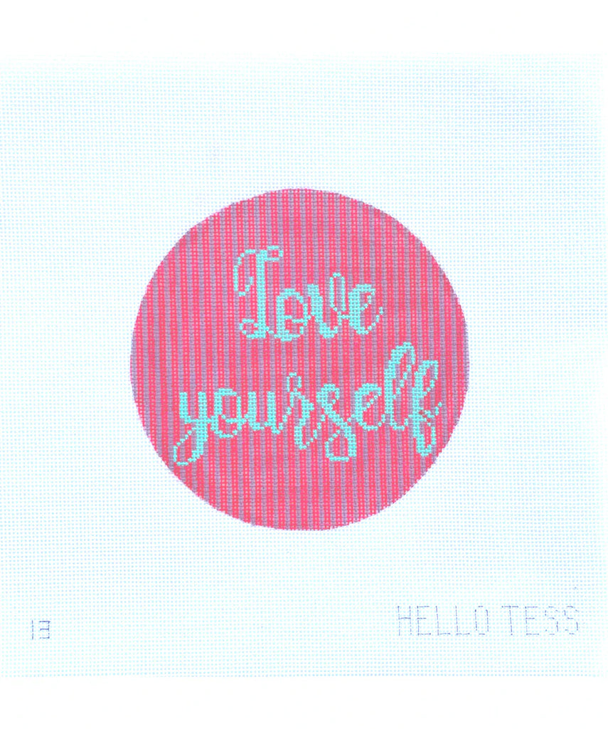 Love Yourself Canvas - KC Needlepoint