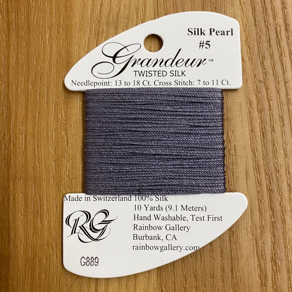 Grandeur Silk G889 Dark Gray - KC Needlepoint