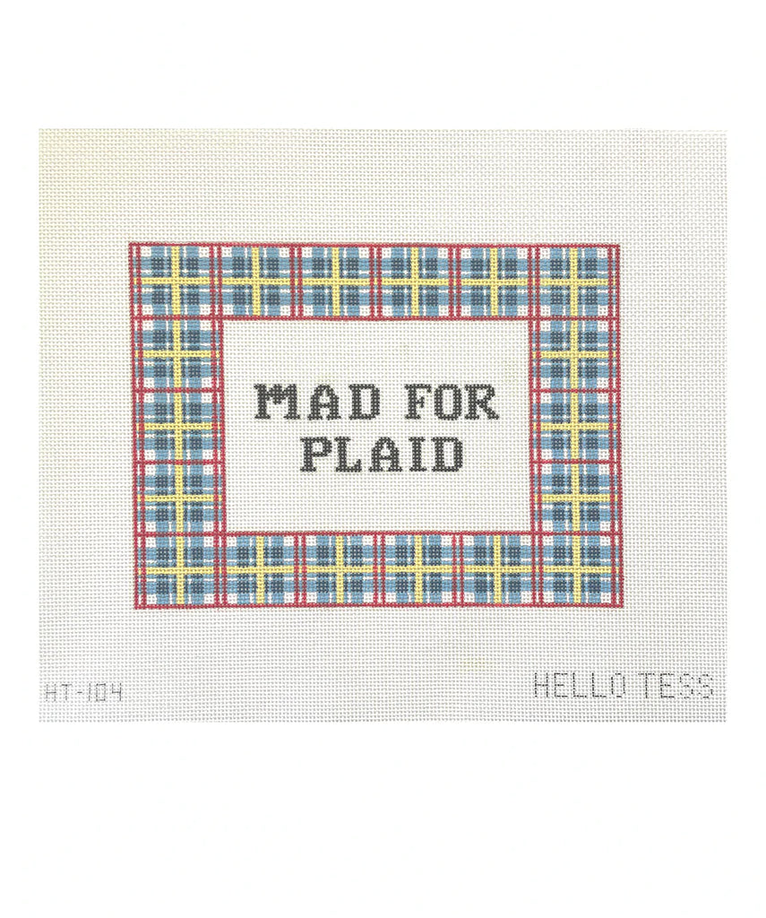 Mad For Plaid Canvas - KC Needlepoint