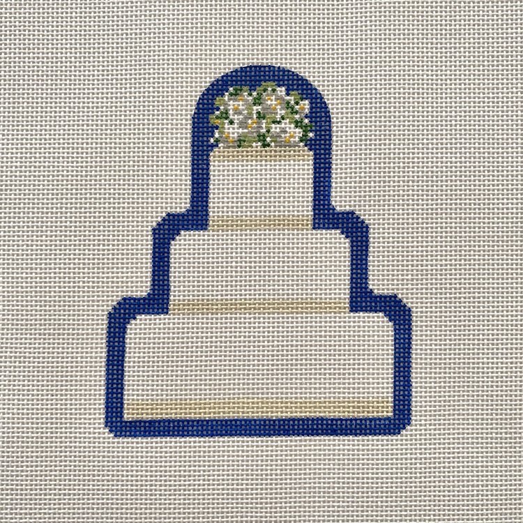 Megan Wedding Cake Canvas - KC Needlepoint