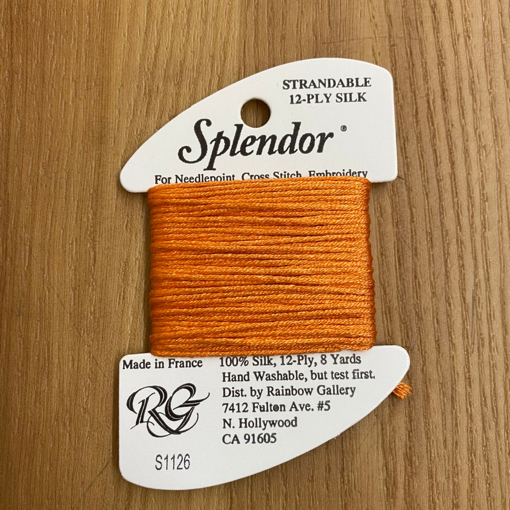 Splendor S1126 Lite Orange Red - KC Needlepoint