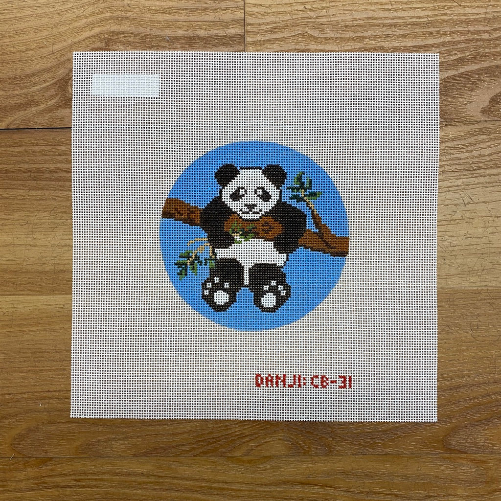 Panda Ornament Canvas - KC Needlepoint