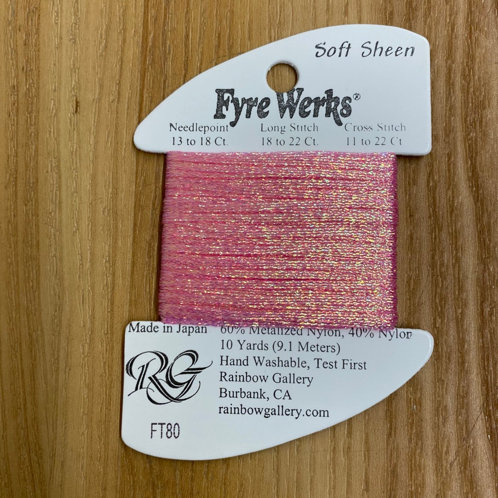 Fyre Werks Soft Sheen FT80 Pink Pearl - KC Needlepoint