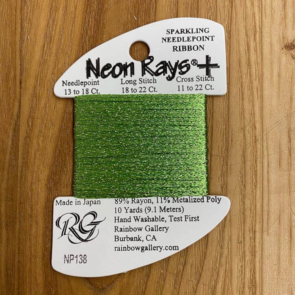 Neon Rays+ NP138 Lime - KC Needlepoint