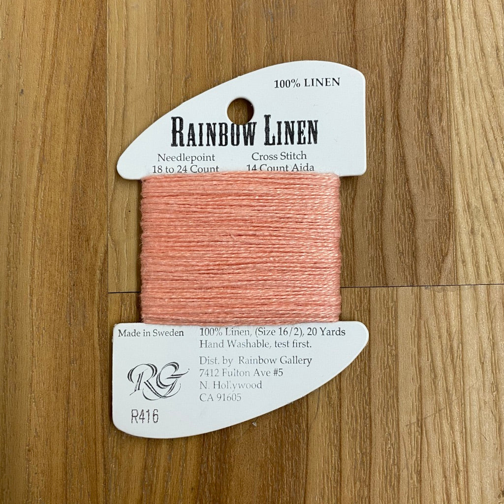 Rainbow Linen R416 Peach - KC Needlepoint