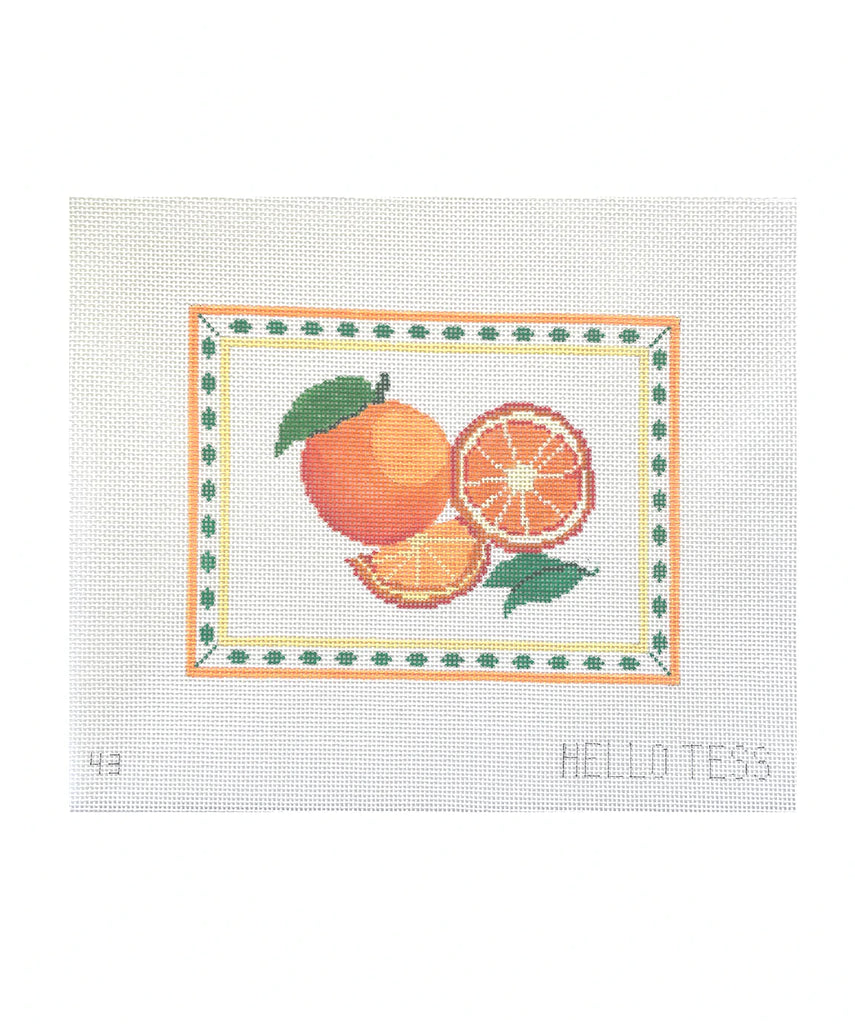 Oranges Canvas - KC Needlepoint