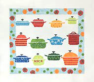 Big Pots Canvas - KC Needlepoint