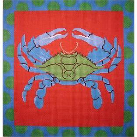 Crab Needlepoint Canvas - KC Needlepoint