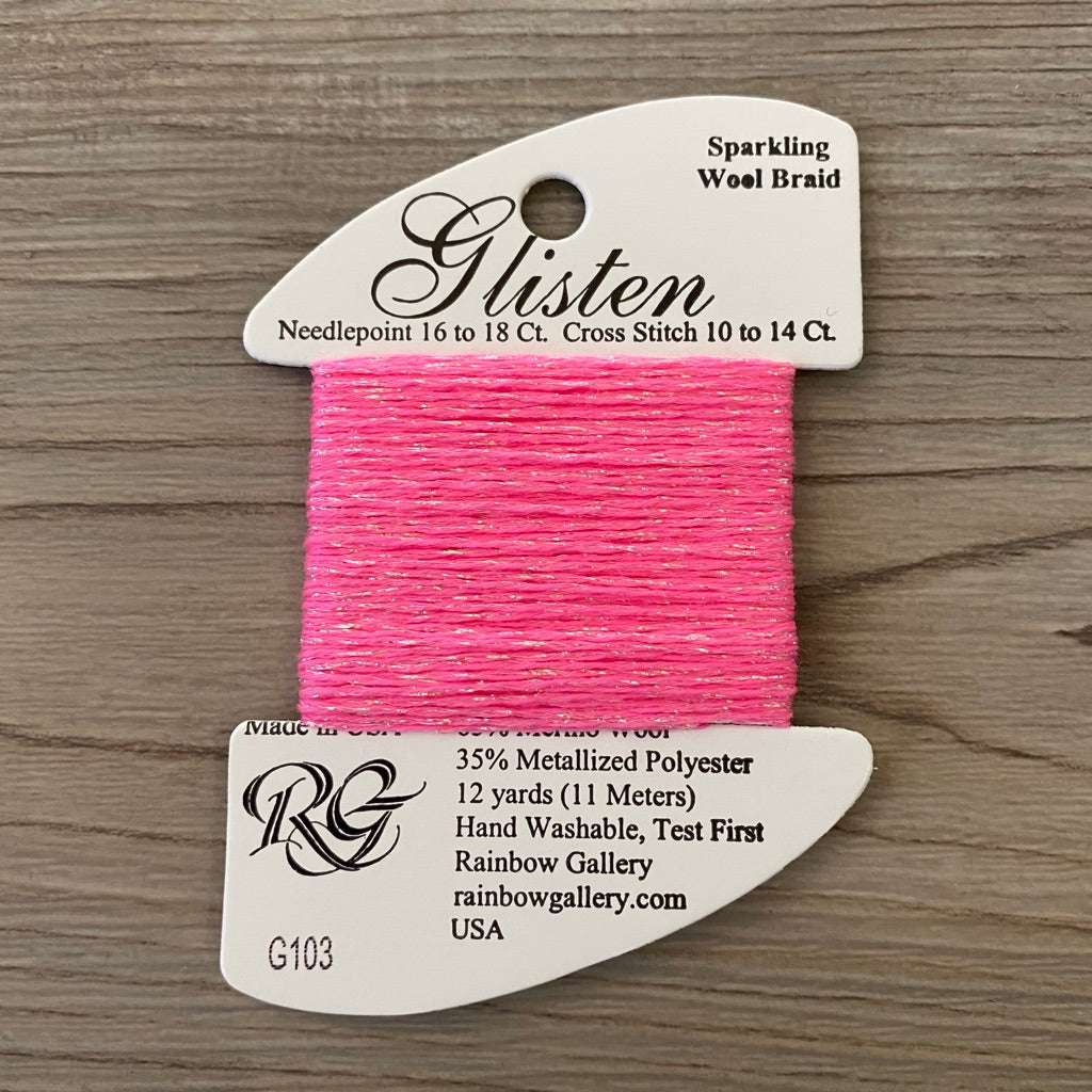Glisten G103 Neon Pink - needlepoint