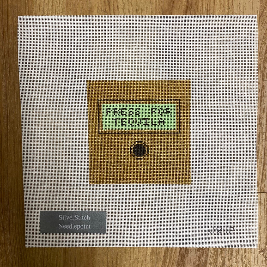 Press for Tequila Canvas - KC Needlepoint