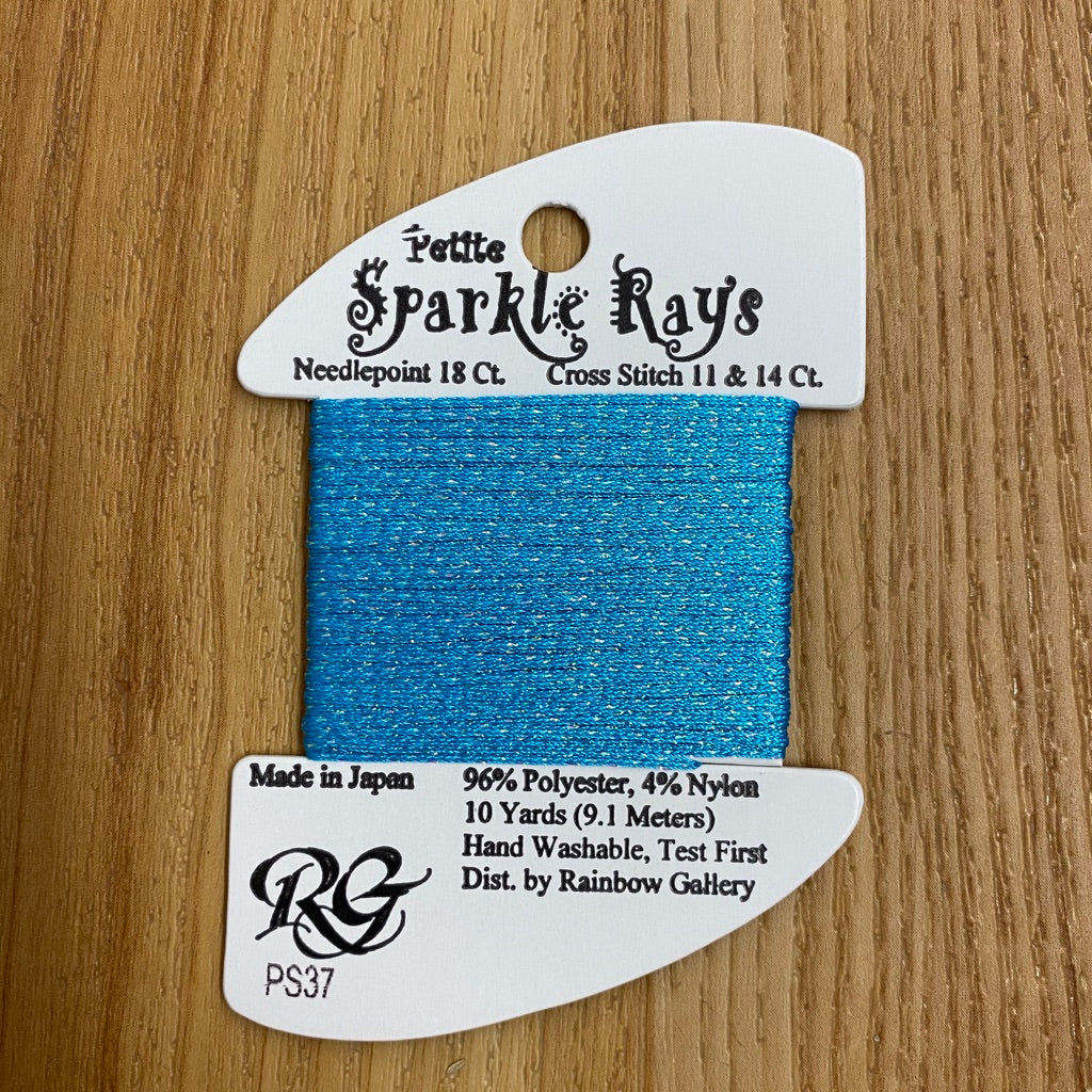 Petite Sparkle Rays PS37 Turquoise - needlepoint