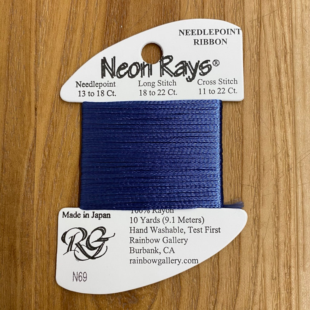 Neon Rays N69 Denim - KC Needlepoint