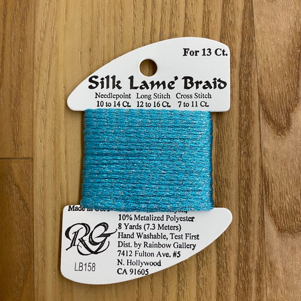 Silk Lamé Braid LB158 Capri - KC Needlepoint