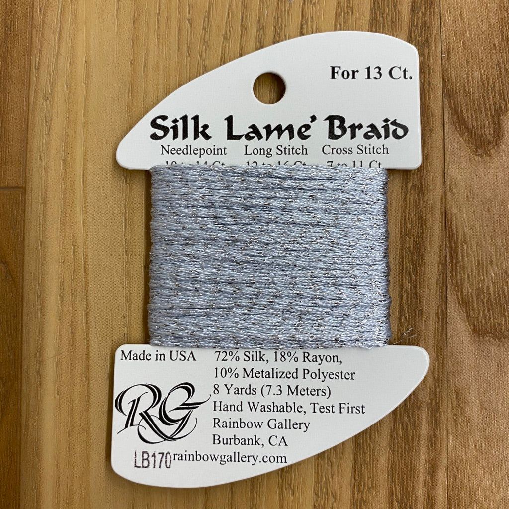 Silk Lamé Braid LB170 Blue Fog - KC Needlepoint